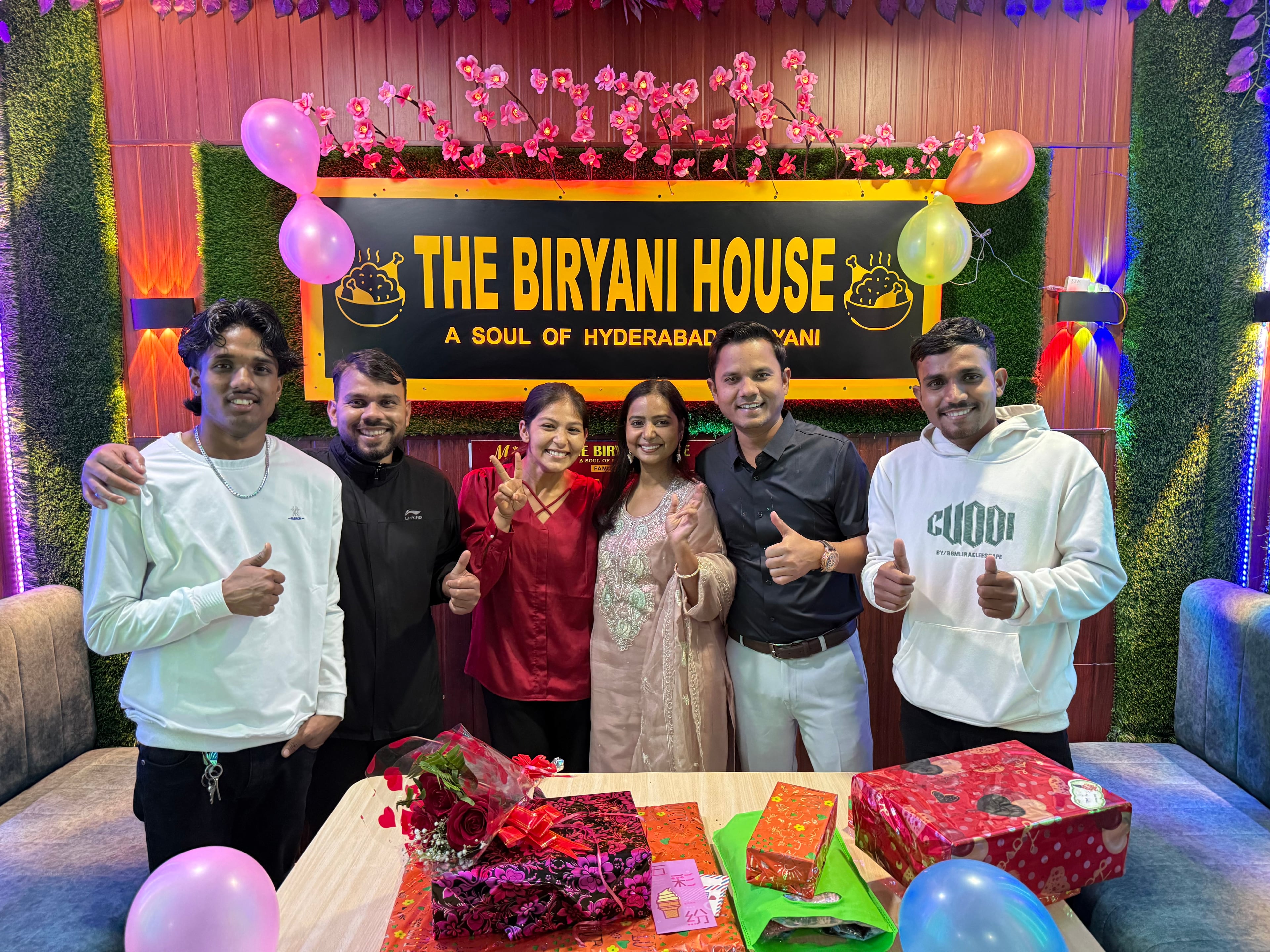 Premium basmati rice grains with saffron strands and aromatic spices